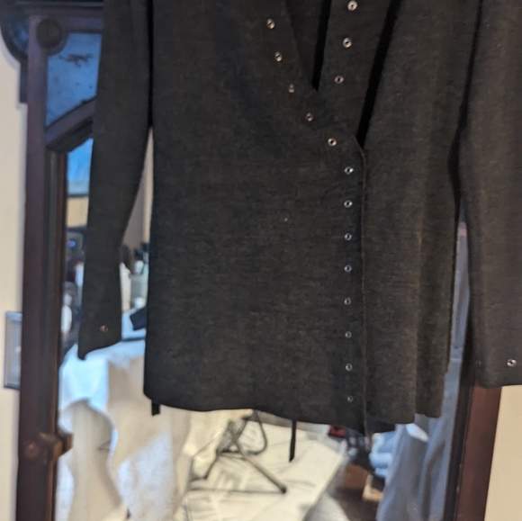 Adrianne Pappel vintage wool sweater dark grey. - Picture 12 of 13